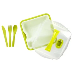 Lunch box compartimentée avec couverts^Gifi Hot