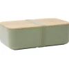 Lunchbox en plastique avec couvercle bambou +sangle silicone 900 ml^Gifi Online