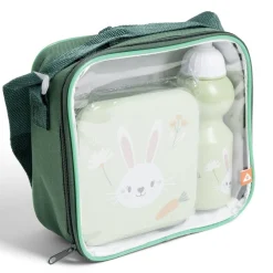 Lunchbox enfant 720ml avec gourde 350ml et sac de transport lapin vert^Gifi