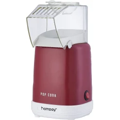 Machine à pop corn Homday 1100W - rouge ou beige^Gifi Discount