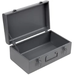 Rangement|Gifi Malle de rangement métal gris ou vert 39x23xH16cm