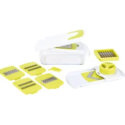 Mandoline découpe légumes avec bac récupérateur^Gifi New