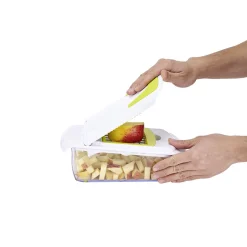 Mandoline découpe légumes avec bac récupérateur^Gifi New