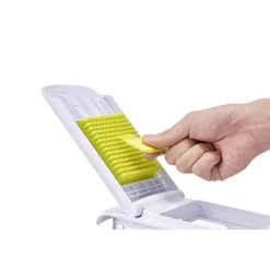 Mandoline découpe légumes avec bac récupérateur^Gifi New