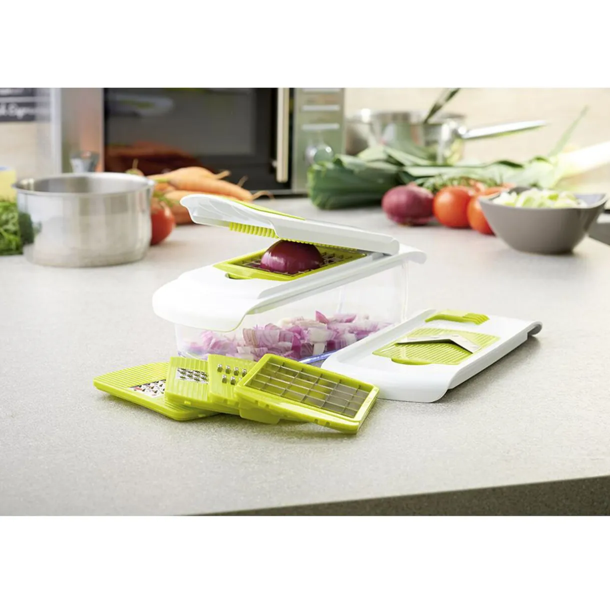 Mandoline et découpe légumes 7 en 1^Gifi Clearance