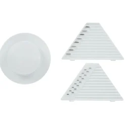 Mandoline multiusage 4 accessoires inox et plastique blanc^Gifi Clearance