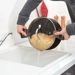 Marmite avec couvercle passoire ø 24 cm^Gifi