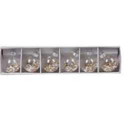 Marque-place de Noël blanc et doré x 6^Gifi Discount