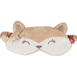 New Gifi Masque de nuit adulte Taille unique design renard marron et blanc 100% coton