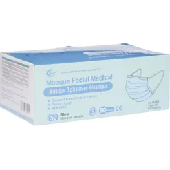 Best Gifi Masque facial Médical Type IIR BFE>98% 3 plis - Boîte de 50 pcs