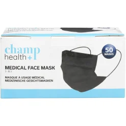 Best Gifi Masque jetable en papier noir x50