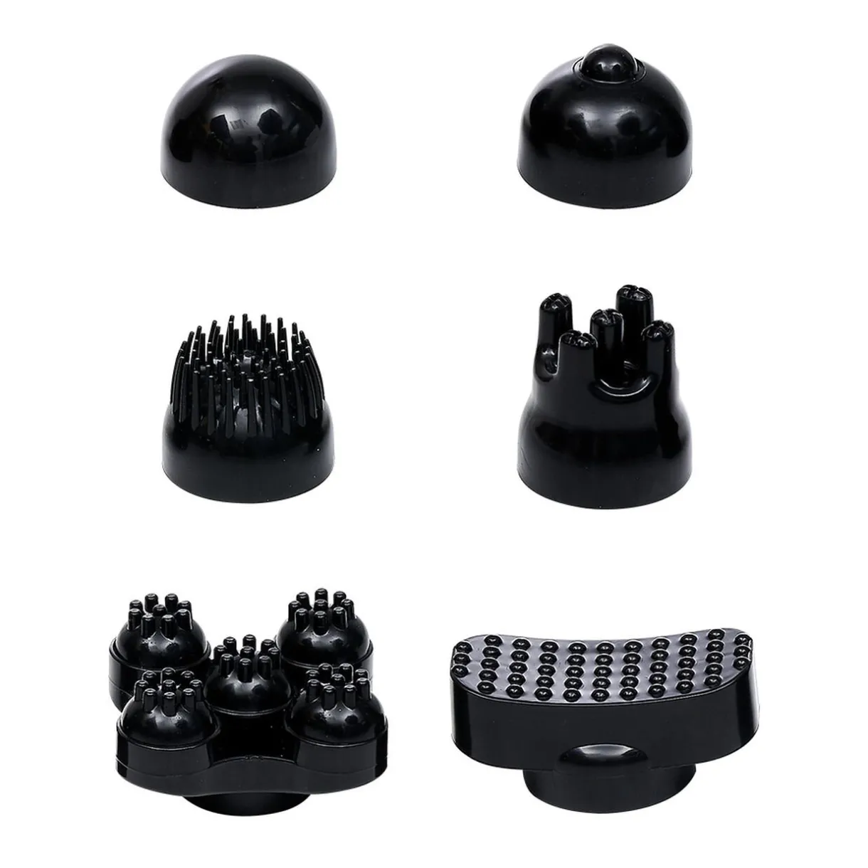 Clearance Gifi Masseur électrique 6 têtes interchangeables noir