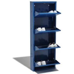 Rangement|Gifi Meuble à chaussures Pittsburgh bleu électrique 4 portes