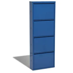 Rangement|Gifi Meuble à chaussures Pittsburgh bleu électrique 4 portes