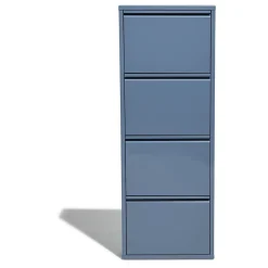 Rangement|Gifi Meuble à chaussures Pittsburgh bleu orage 4 portes