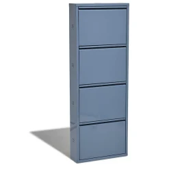 Rangement|Gifi Meuble à chaussures Pittsburgh bleu orage 4 portes