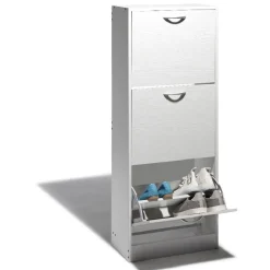 Rangement|Gifi Meuble à chaussures Utah blanc 3 tiroirs