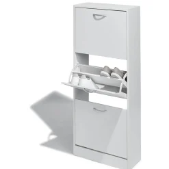 Rangement|Gifi Meuble à chaussures Utah blanc 3 tiroirs