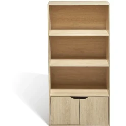 Rangement|Gifi Meuble 3 étagères 2 portes mdf