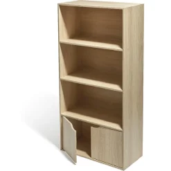 Rangement|Gifi Meuble 3 étagères 2 portes mdf