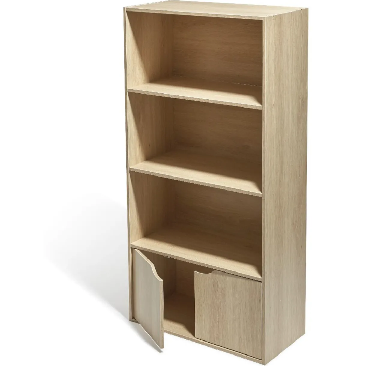 Rangement|Gifi Meuble 3 étagères 2 portes mdf