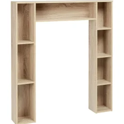 Clearance Gifi Meuble contour WC couleur naturel H.100 cm