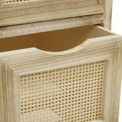Rangement|Gifi Meuble d'appoint Salomé 2 panières bois et métal 26xH46,5x30cm