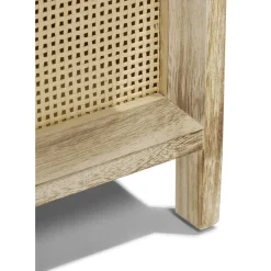 Rangement|Gifi Meuble d'appoint Salomé 3 panières bois et métal 26xH63x30cm