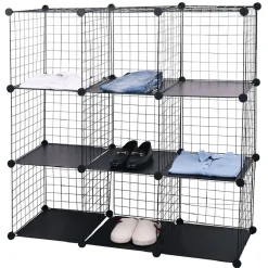 Rangement|Gifi Meuble de rangement 9 cases modulable en métal