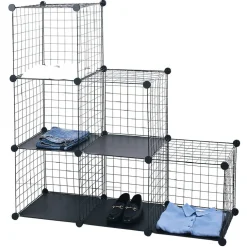 Rangement|Gifi Meuble de rangement 6 cases modulable en métal