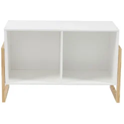 Rangement|Gifi Meuble de rangement 2 casiers blanc naturel