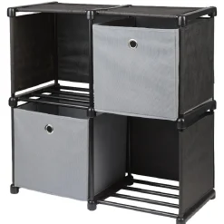 Rangement|Gifi Meuble de rangement 4 casiers avec 2 panières