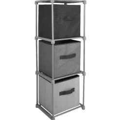 Rangement|Gifi Meuble de rangement 3 tiroirs gris