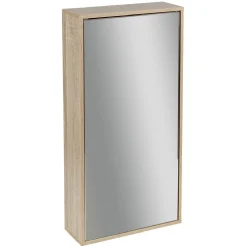 Clearance Gifi Meuble de rangement mural en bois salle de bain avec miroir
