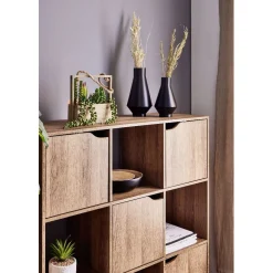 Rangement|Gifi Meuble étagères mdf 9 casiers