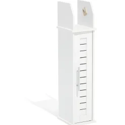 New Gifi Meuble WC Richmond vertical bois blanc