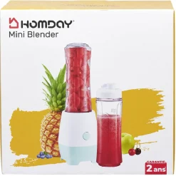 Mini blender avec deux gourdes de 600 ml^Gifi Hot