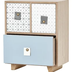 Rangement|Gifi Mini boîte de rangement design meuble rose et bleu