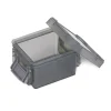 Rangement|Gifi Mini boîte en plastique gris fermeture clips 0,30L x3