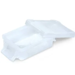 Rangement|Gifi Mini boîte en plastique transparent fermeture clips 0,20L x2