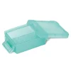 Rangement|Gifi Mini boîte en plastique vert fermeture clips 0,20L x2