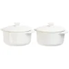 Mini cocotte céramique blanc x2^Gifi Discount