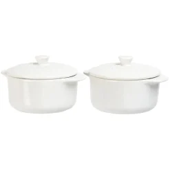 Mini cocotte céramique blanc x2^Gifi Discount