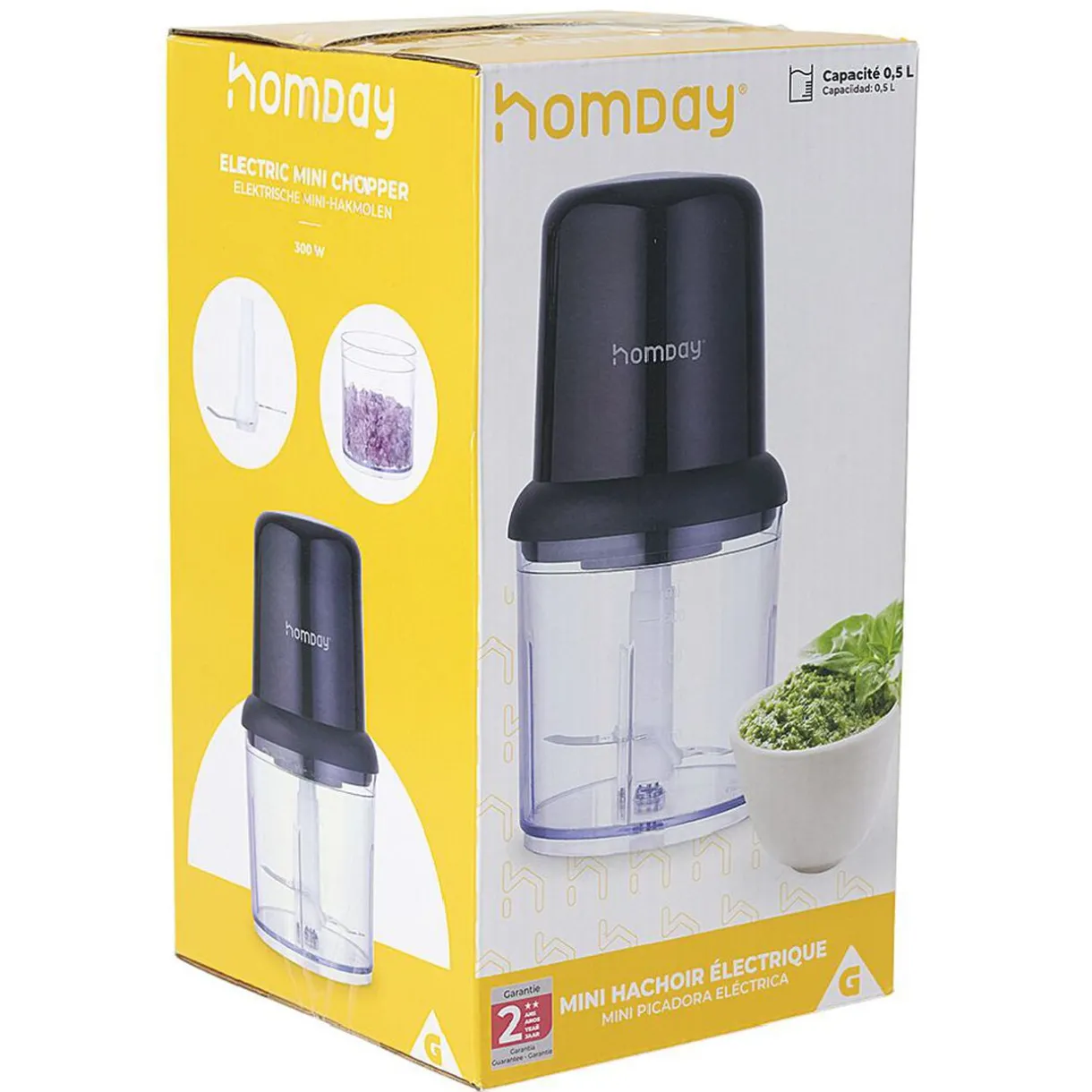 Mini hachoir électrique Homday 0,5 L^Gifi Hot
