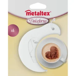 Mini pochoir à café x6 Metaltex^Gifi Online