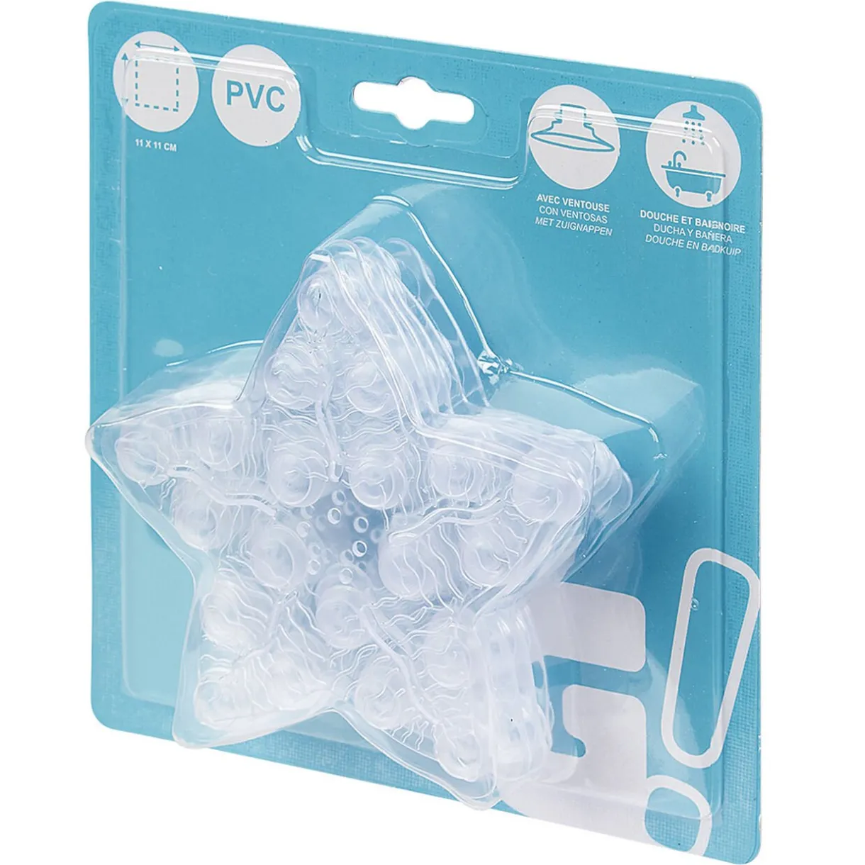 Sale Gifi Mini tapis de douche antidérapant forme étoile x6