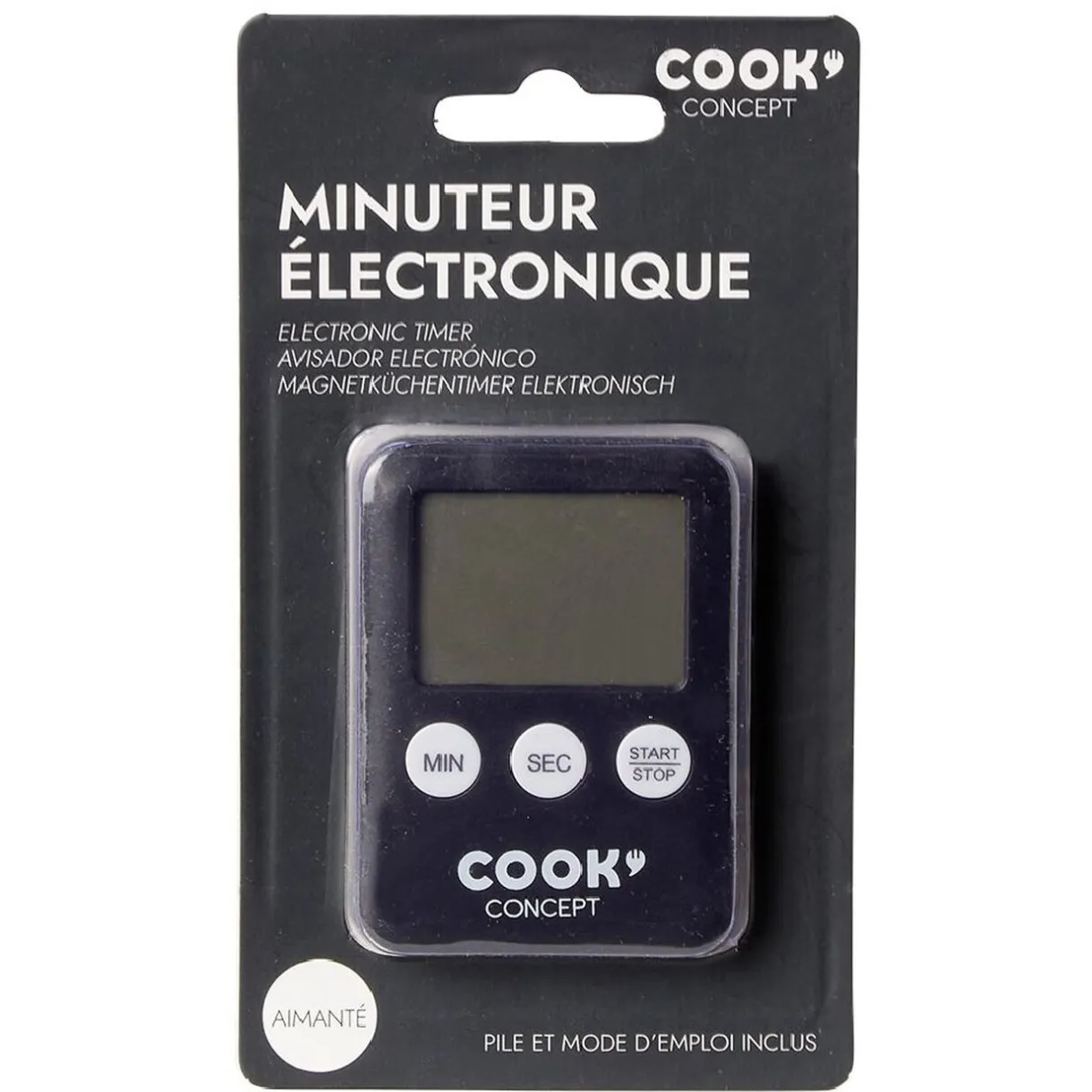 Minuteur électronique noir^Gifi New