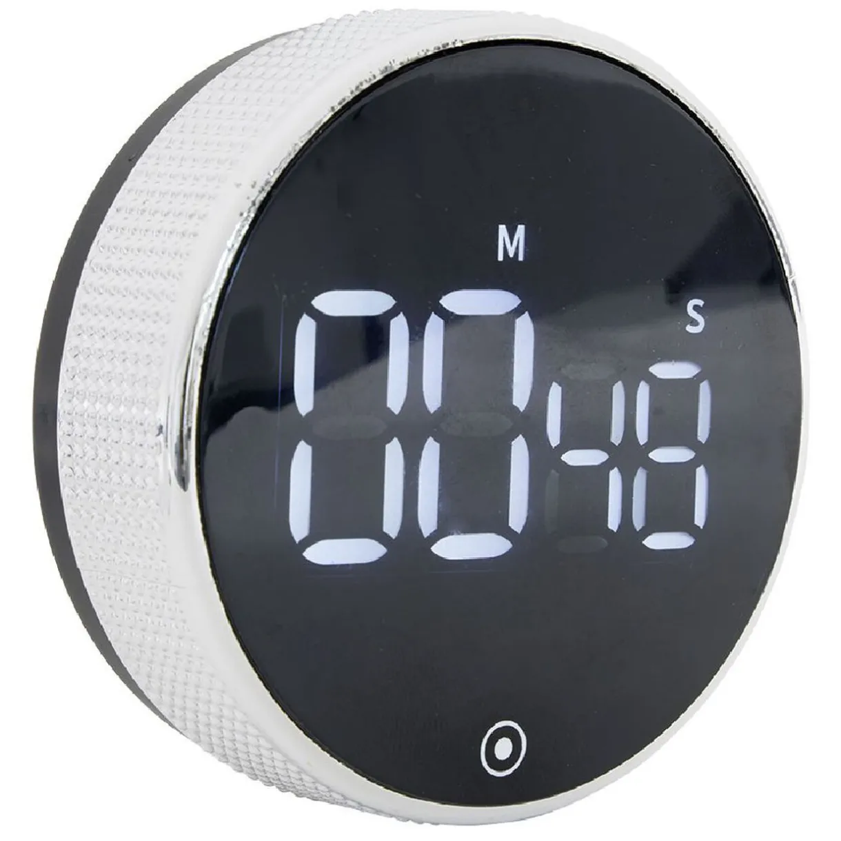 Minuteur numérique magnétique noir Ø7,8x2,7cm^Gifi Hot