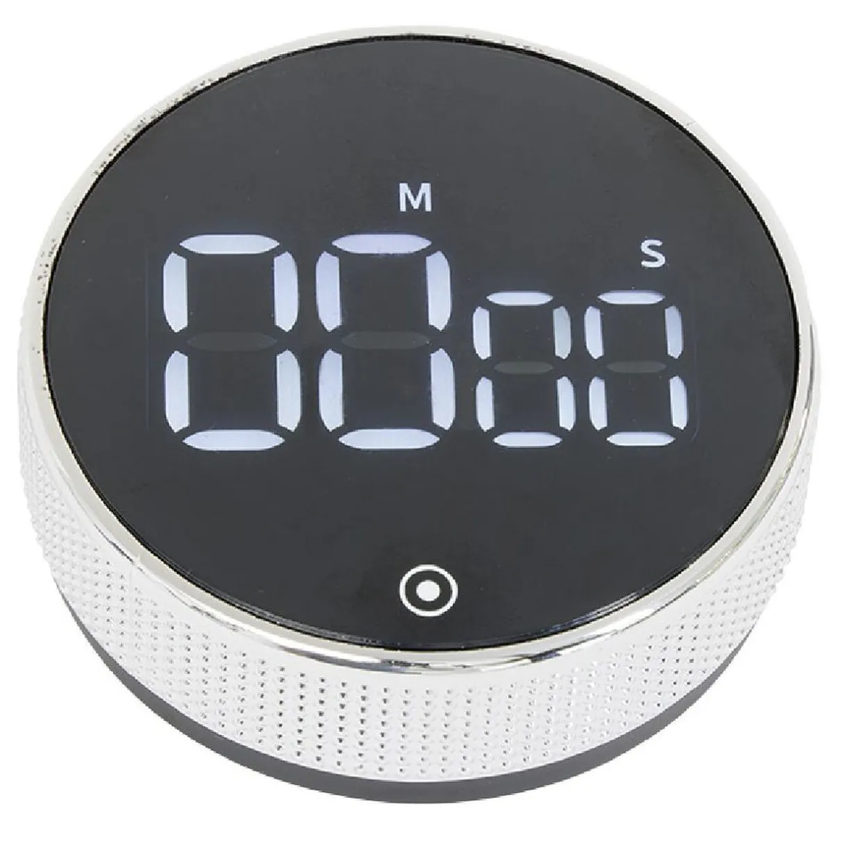 Minuteur numérique magnétique noir Ø7,8x2,7cm^Gifi Hot