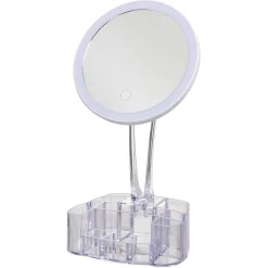 Gifi Miroir à LED avec rangement transparent